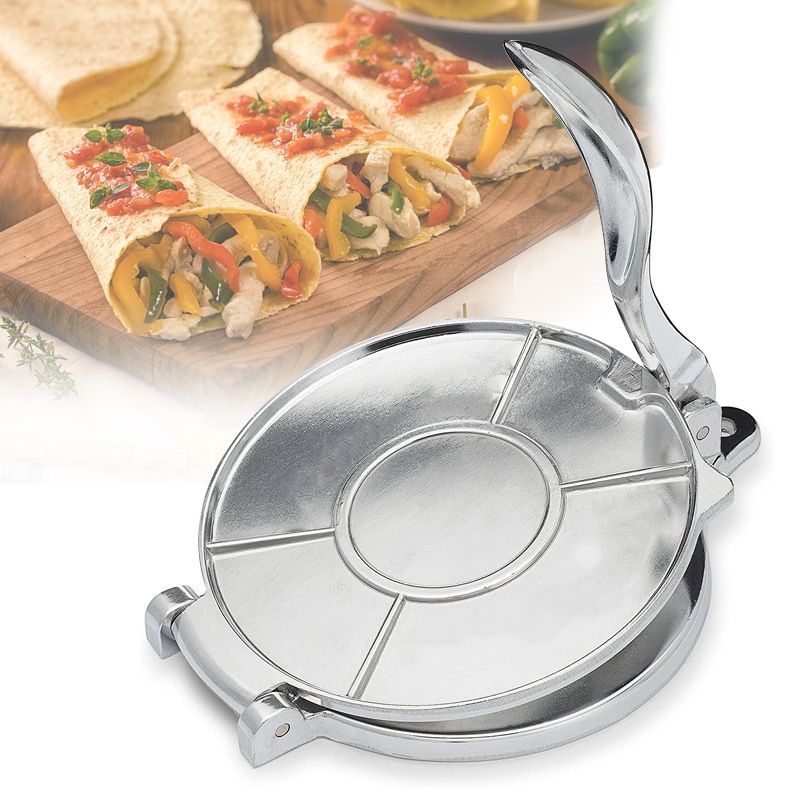 Tortilla Press Cast - Gietijzeren kookgerei Gietijzeren tortillapers Tortillapers Roti