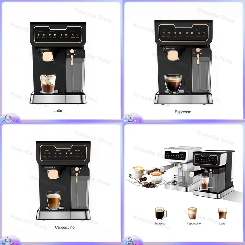 Milk Frother Automatic - Italiaanse stijl semi-automatische espresso voor thuiskantoor