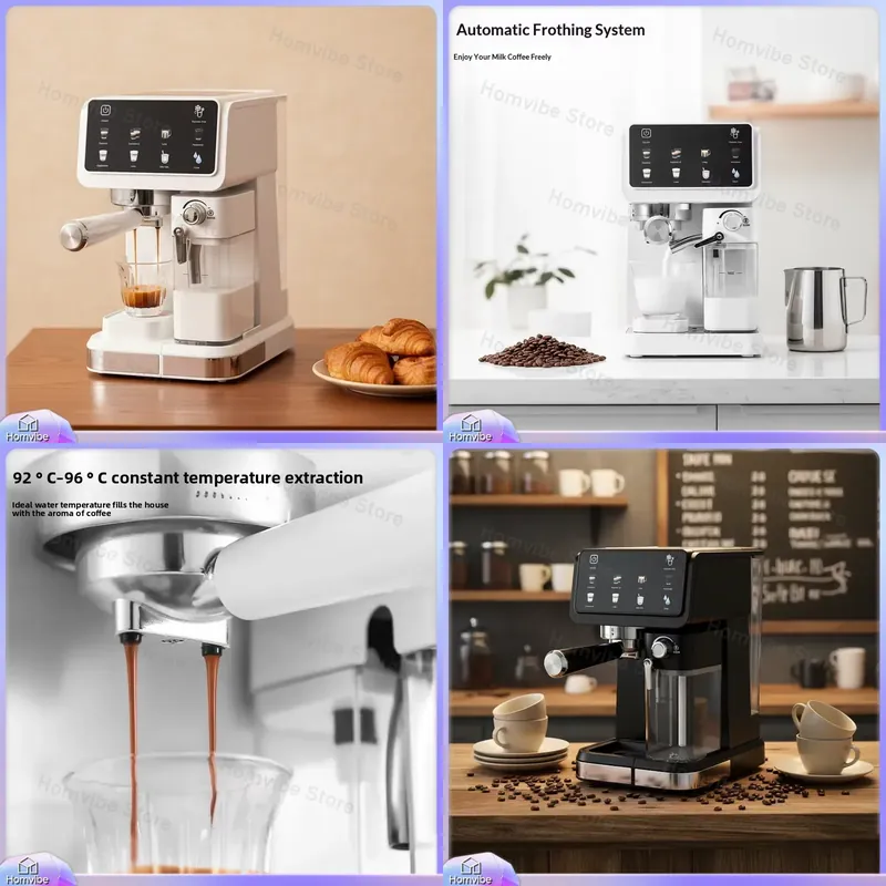 Milk Frother Automatic - Espressoapparaat met 20 bar hoge druk,