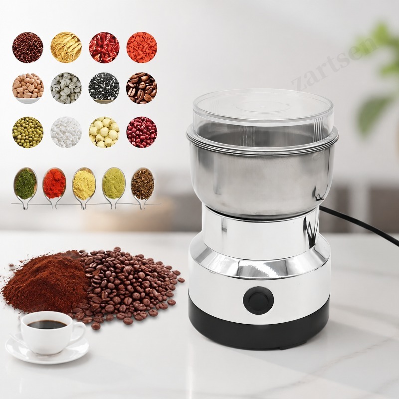 Coffee Grinder Burr - Multifunctionele keukenmachine met 4 messen: graanmolen,
