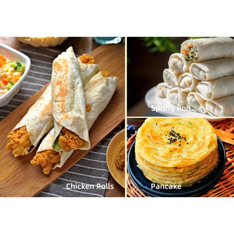 Tortilla Press Cast - Tortillapers Tortilla Maker met handvat Zilvergeel