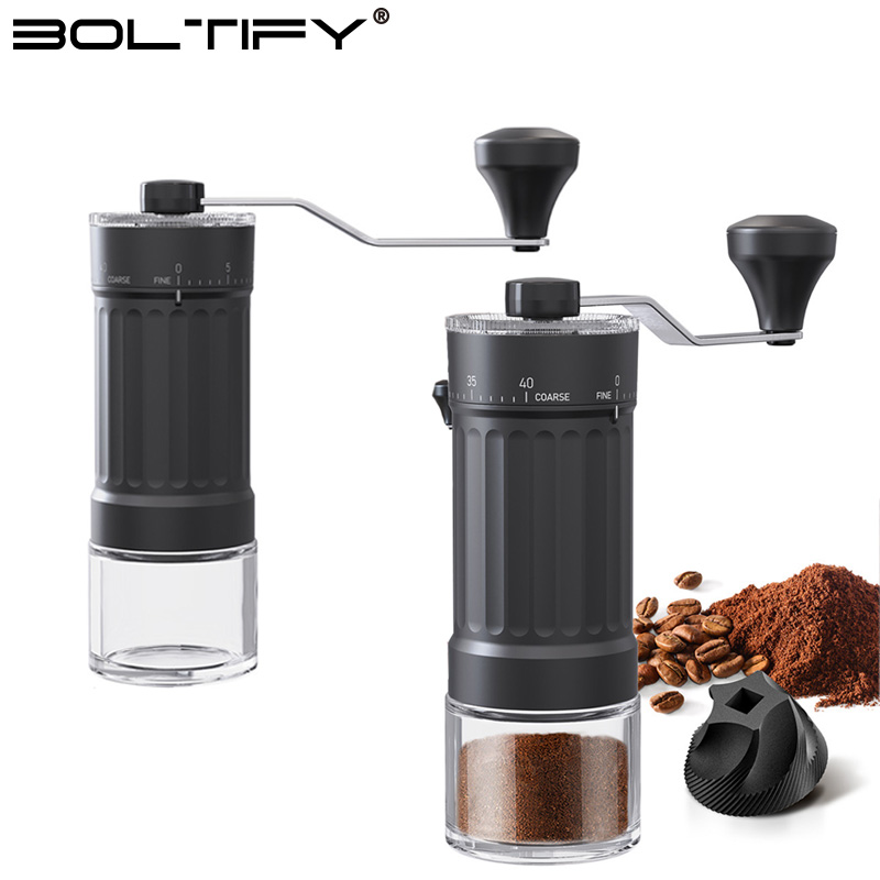 Coffee Grinder Burr - BOLTIFY High-Q Verstelbare Grove Fijne Handmatige