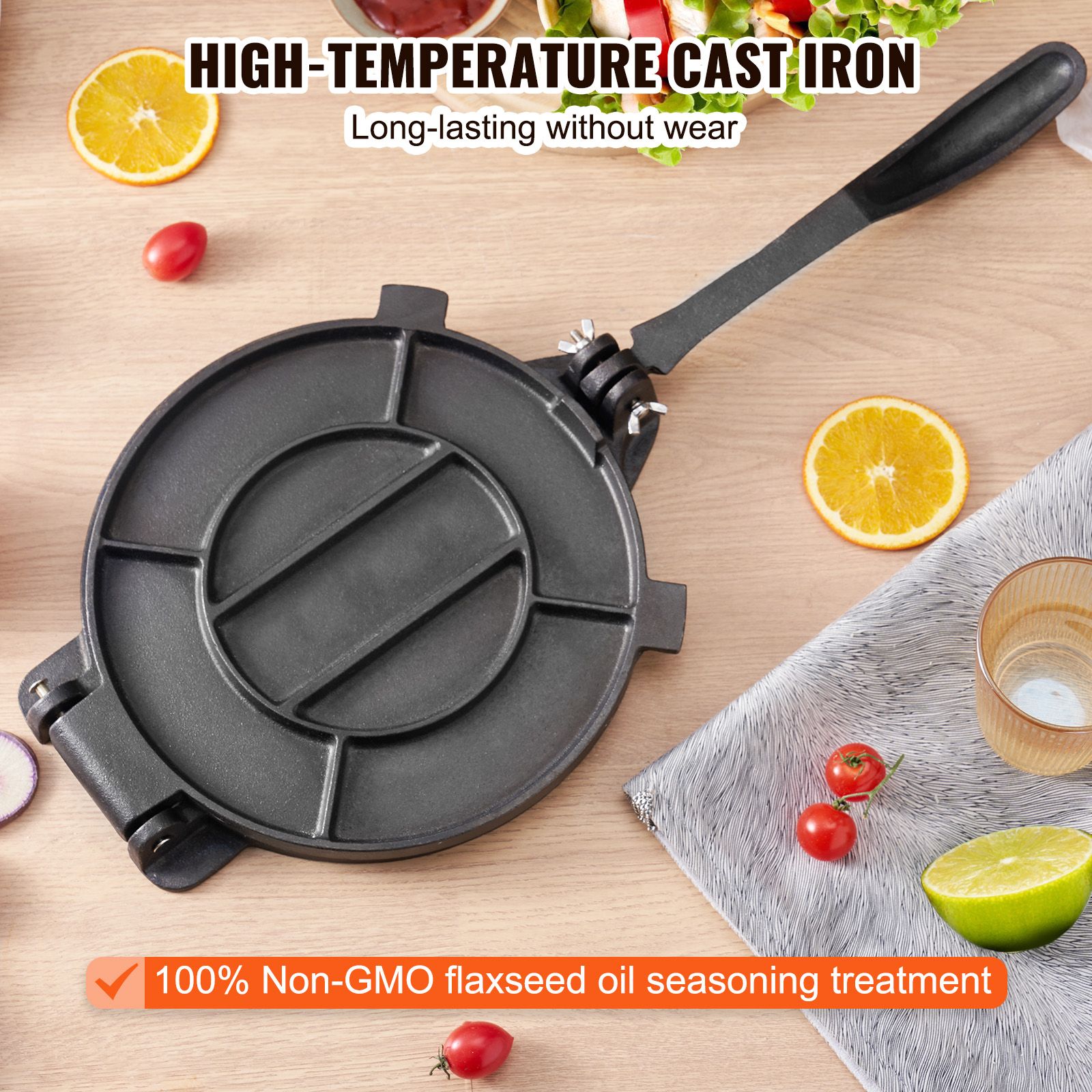 Tortillapers, 8 inch tortilla- - Tortilla Press Cast recensie en prijs