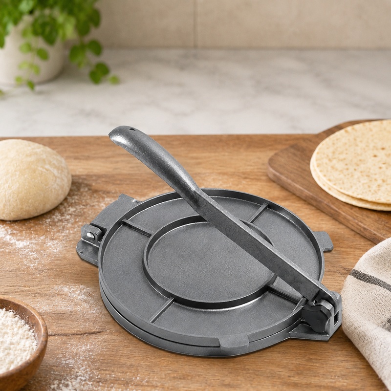 Duurzame aluminium tortillaper - Tortilla Press Cast recensie en prijs